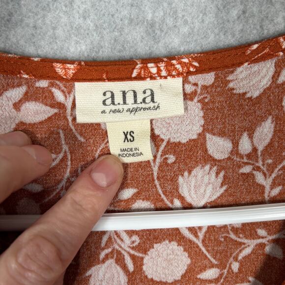 Ana Dress XS‎ Mini Flowy Boho Cowgirl Rodeo Skater Mediterranean Y2K Rust Burnt - Picture 5 of 12